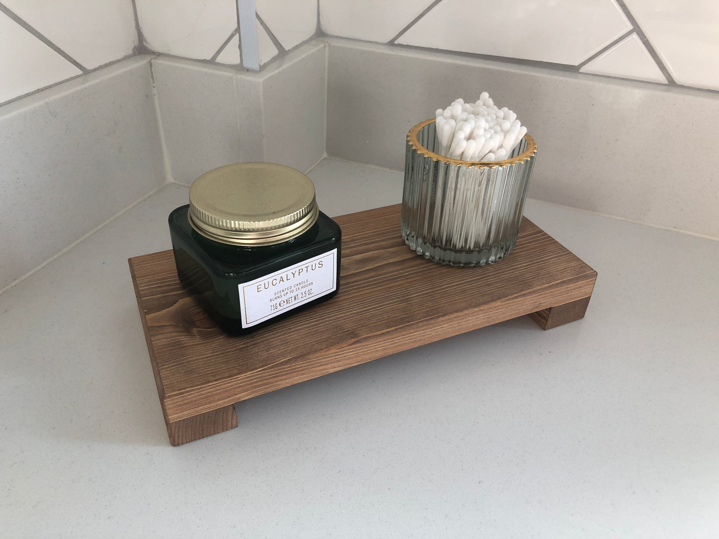 Low Wooden Riser | Kitchen Stand | Bathroom Shelf