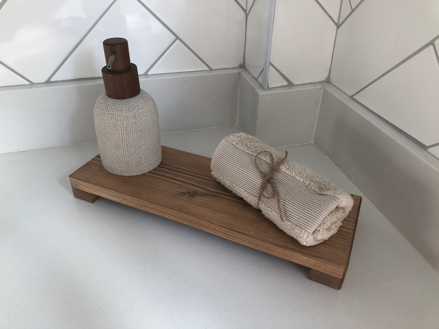 Low Wooden Riser | Kitchen Stand | Bathroom Shelf