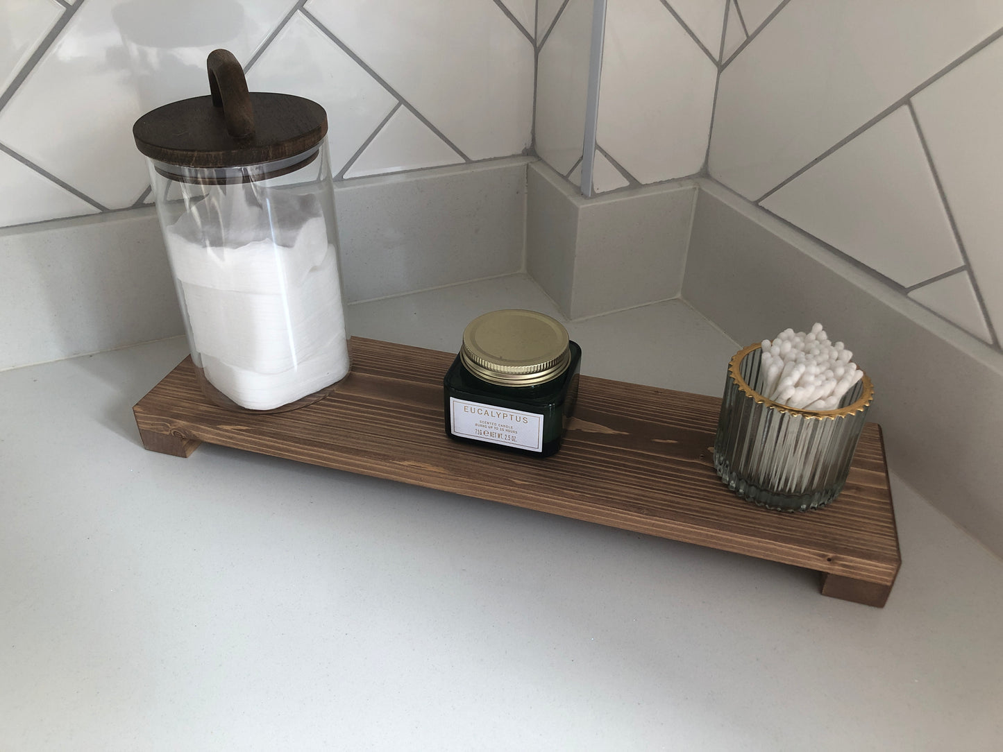 Low Wooden Riser | Kitchen Stand | Bathroom Shelf