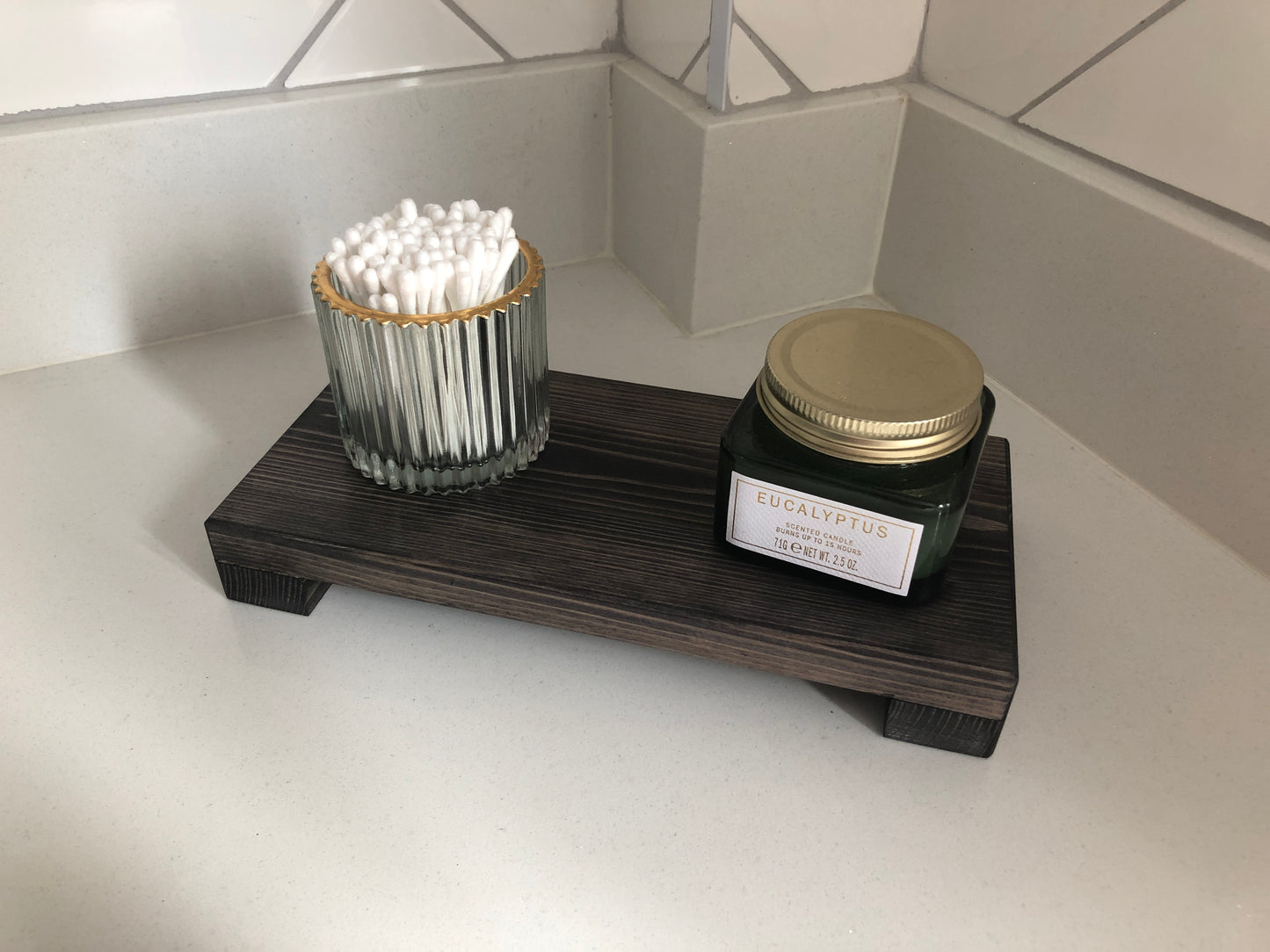 Low Wooden Riser | Kitchen Stand | Bathroom Shelf