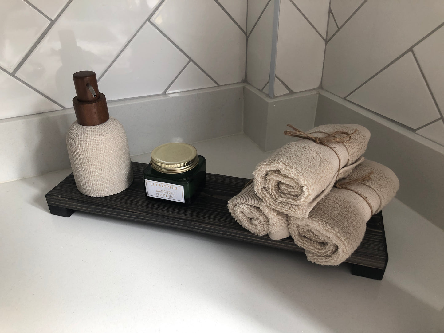 Low Wooden Riser | Kitchen Stand | Bathroom Shelf