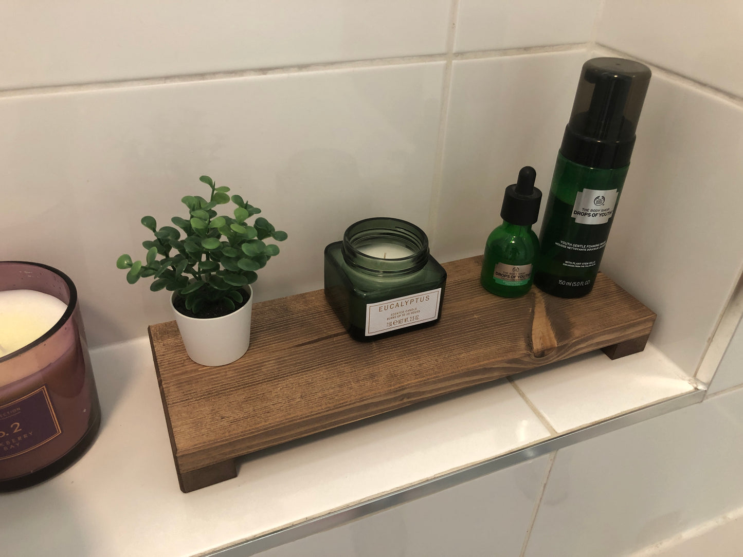Low Wooden Riser | Kitchen Stand | Bathroom Shelf