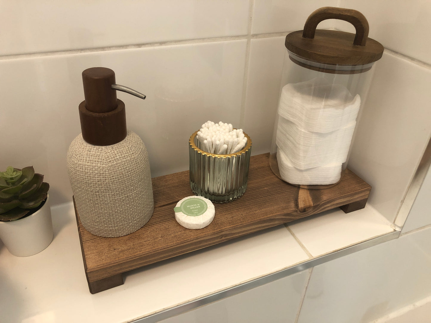 Low Wooden Riser | Kitchen Stand | Bathroom Shelf