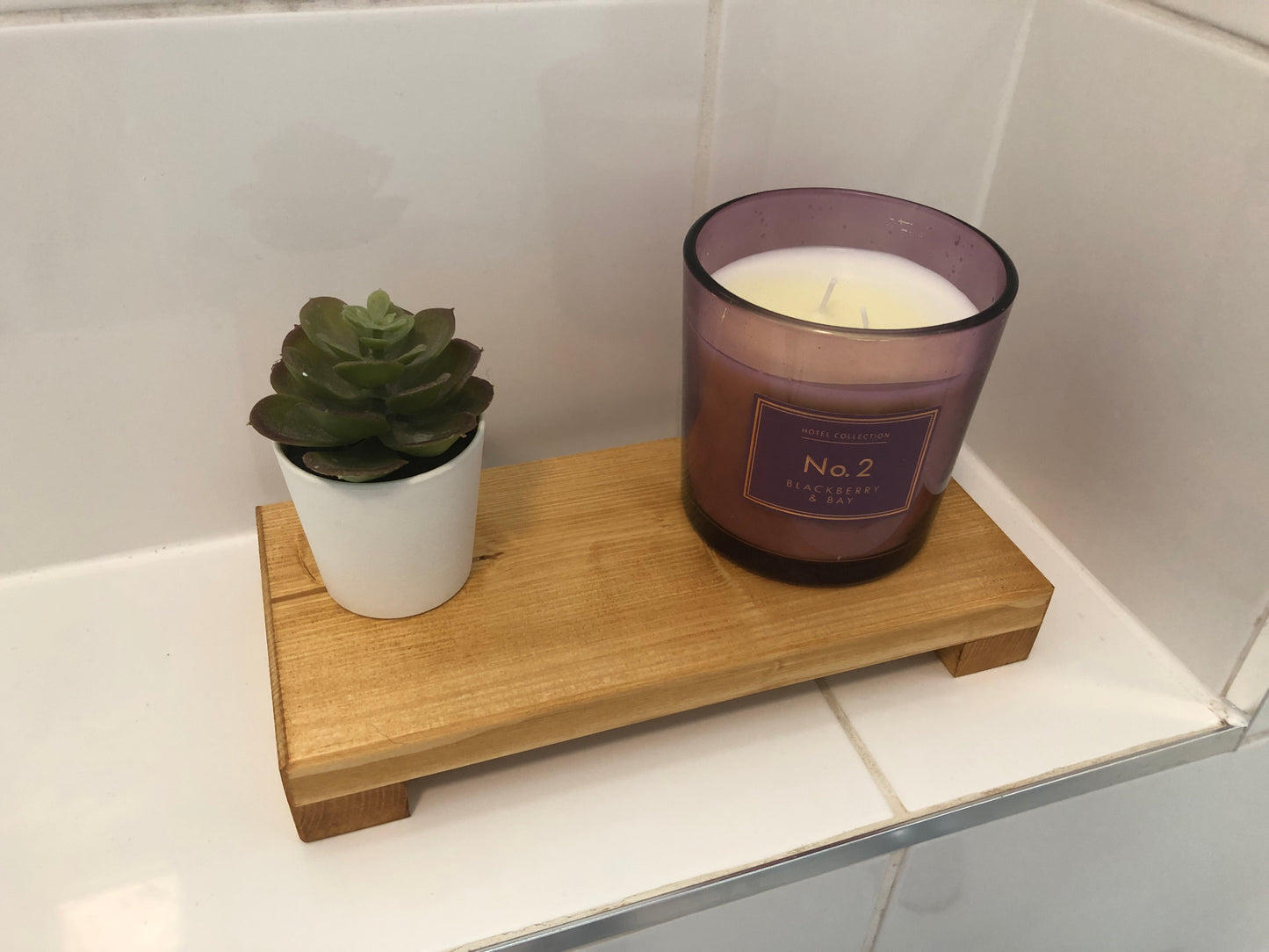 Low Wooden Riser | Kitchen Stand | Bathroom Shelf