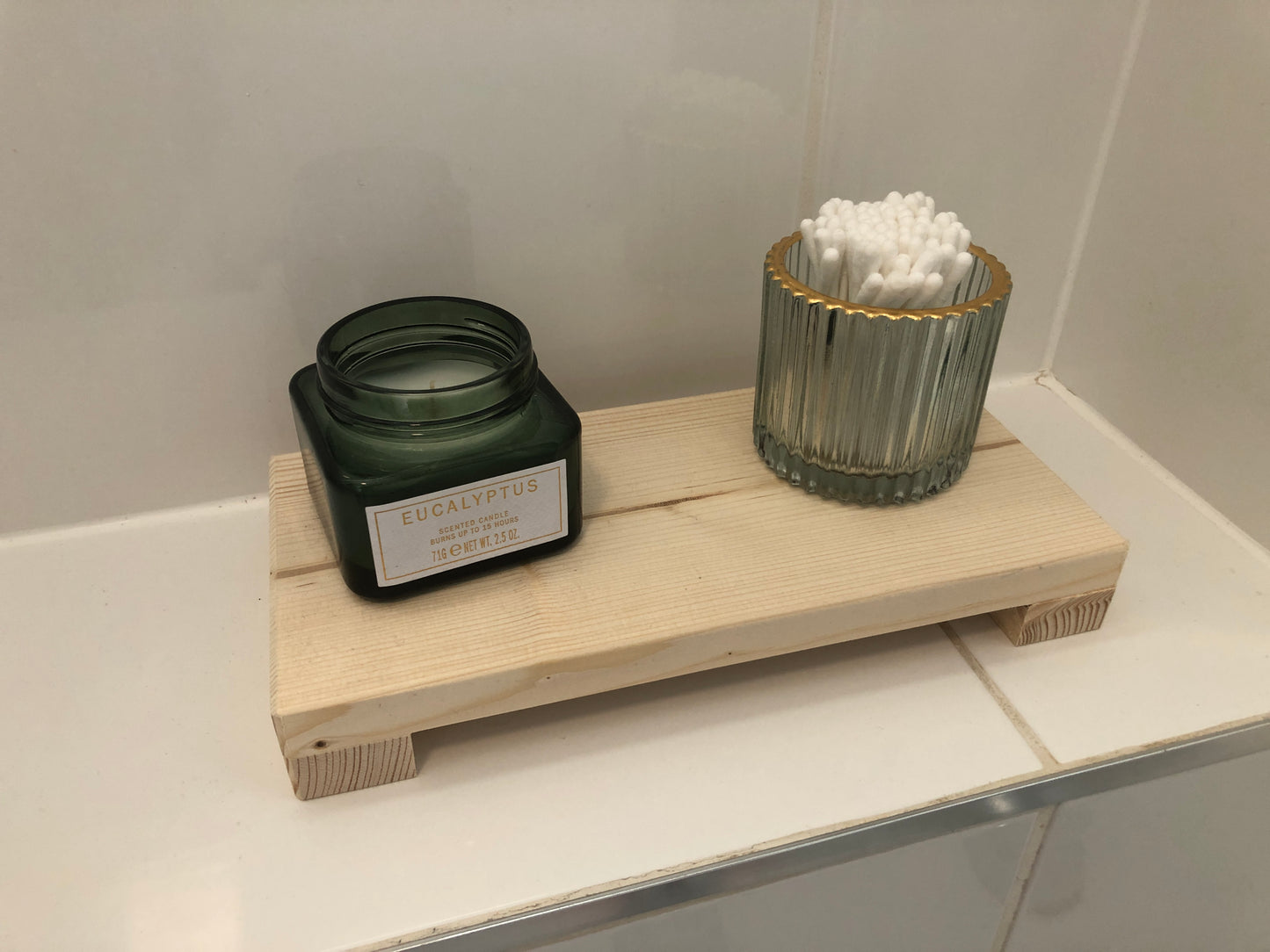 Low Wooden Riser | Kitchen Stand | Bathroom Shelf