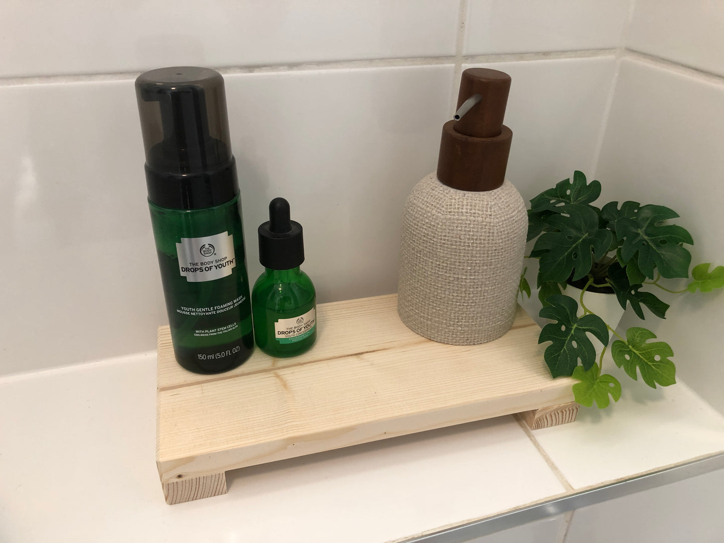 Low Wooden Riser | Kitchen Stand | Bathroom Shelf