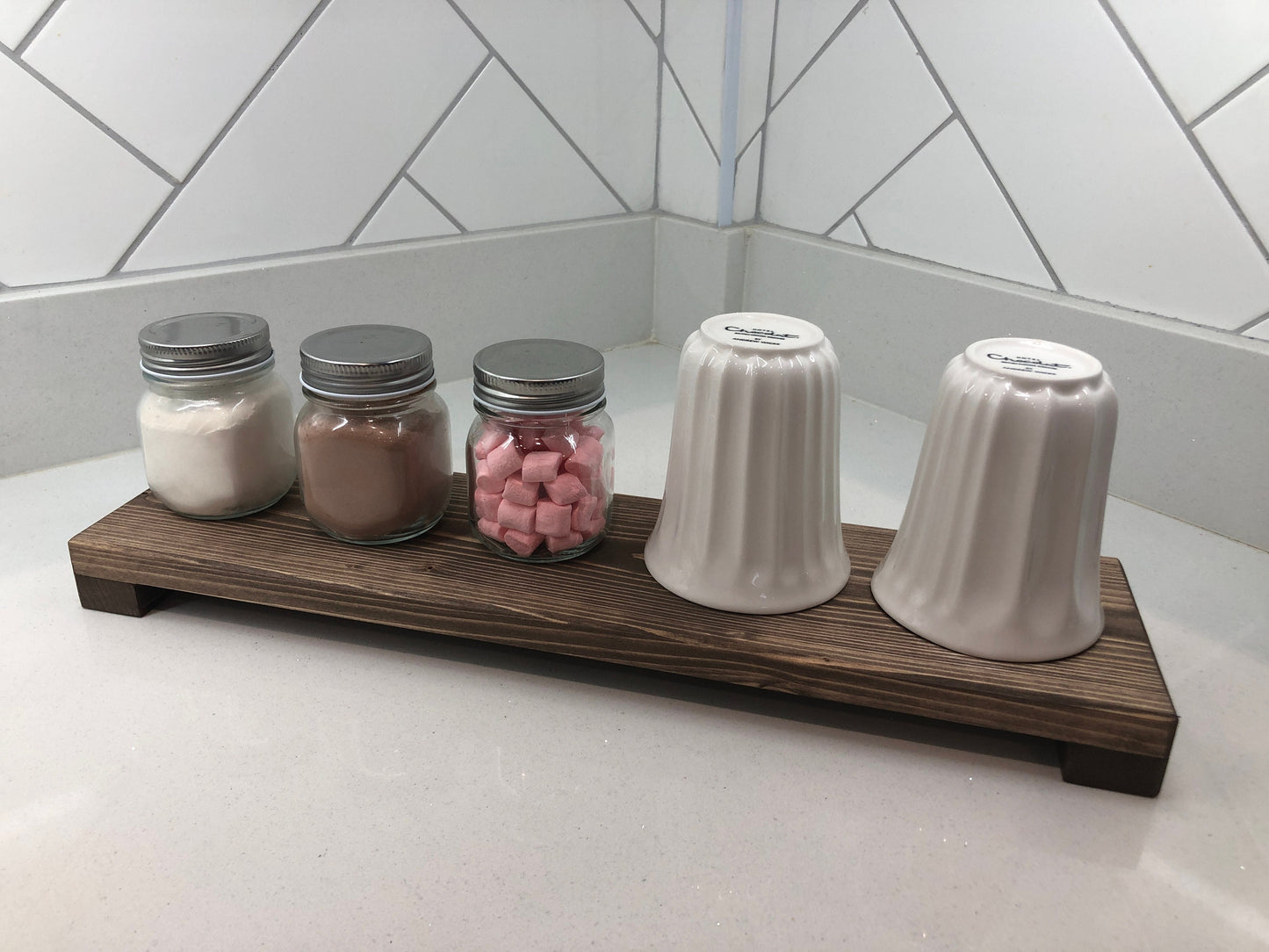 Low Wooden Riser | Kitchen Stand | Bathroom Shelf