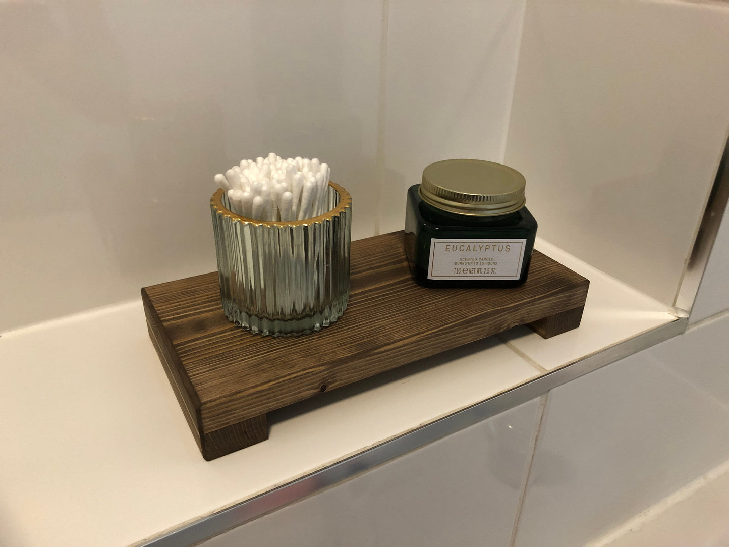 Low Wooden Riser | Kitchen Stand | Bathroom Shelf