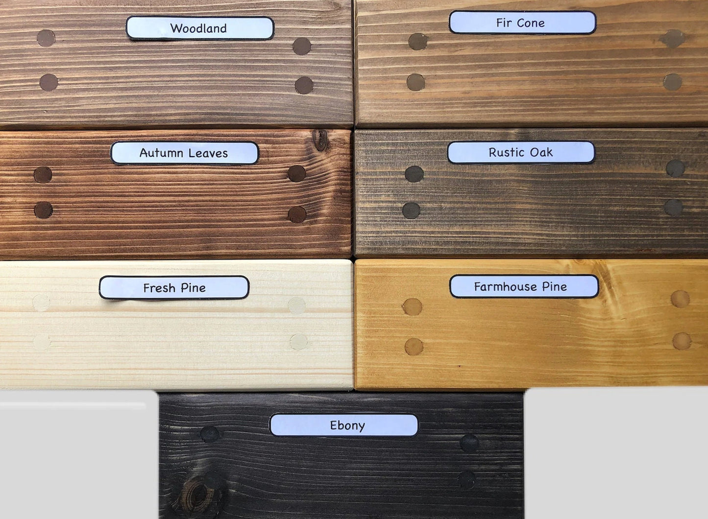 Slim Rustic Wooden Display Stand | Bathroom Tidy