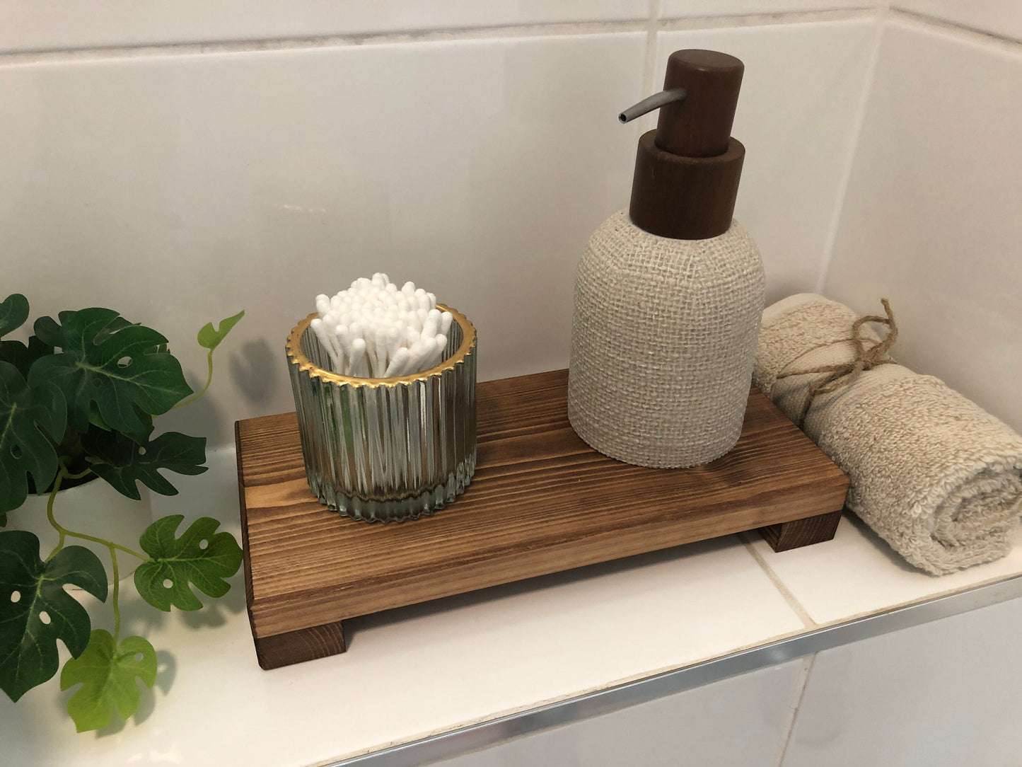 Low Wooden Riser | Kitchen Stand | Bathroom Shelf