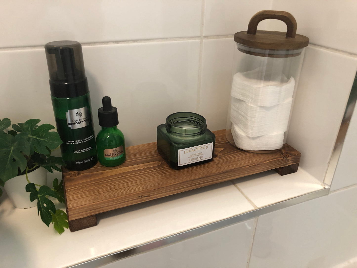Low Wooden Riser | Kitchen Stand | Bathroom Shelf