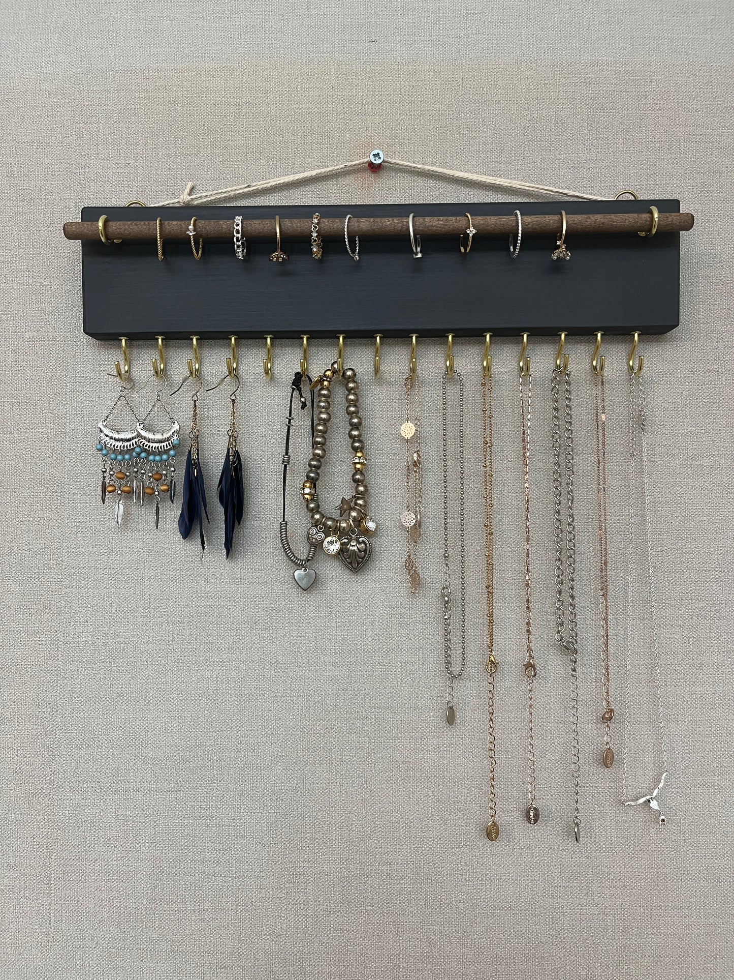 Painted Boho Jewellery Holder and Organiser