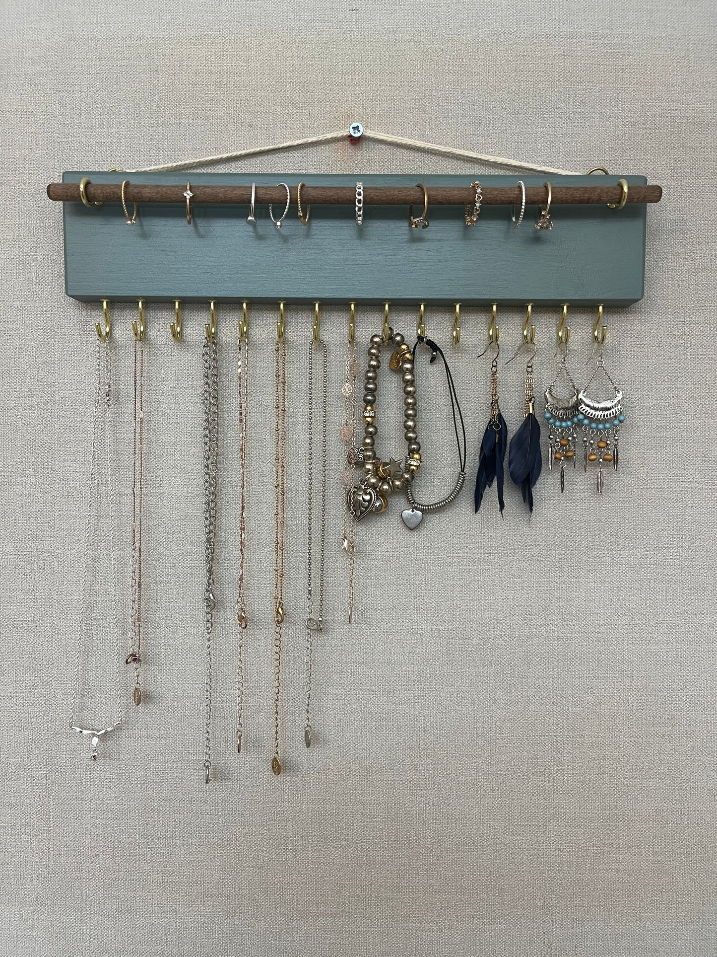 Painted Boho Jewellery Holder and Organiser