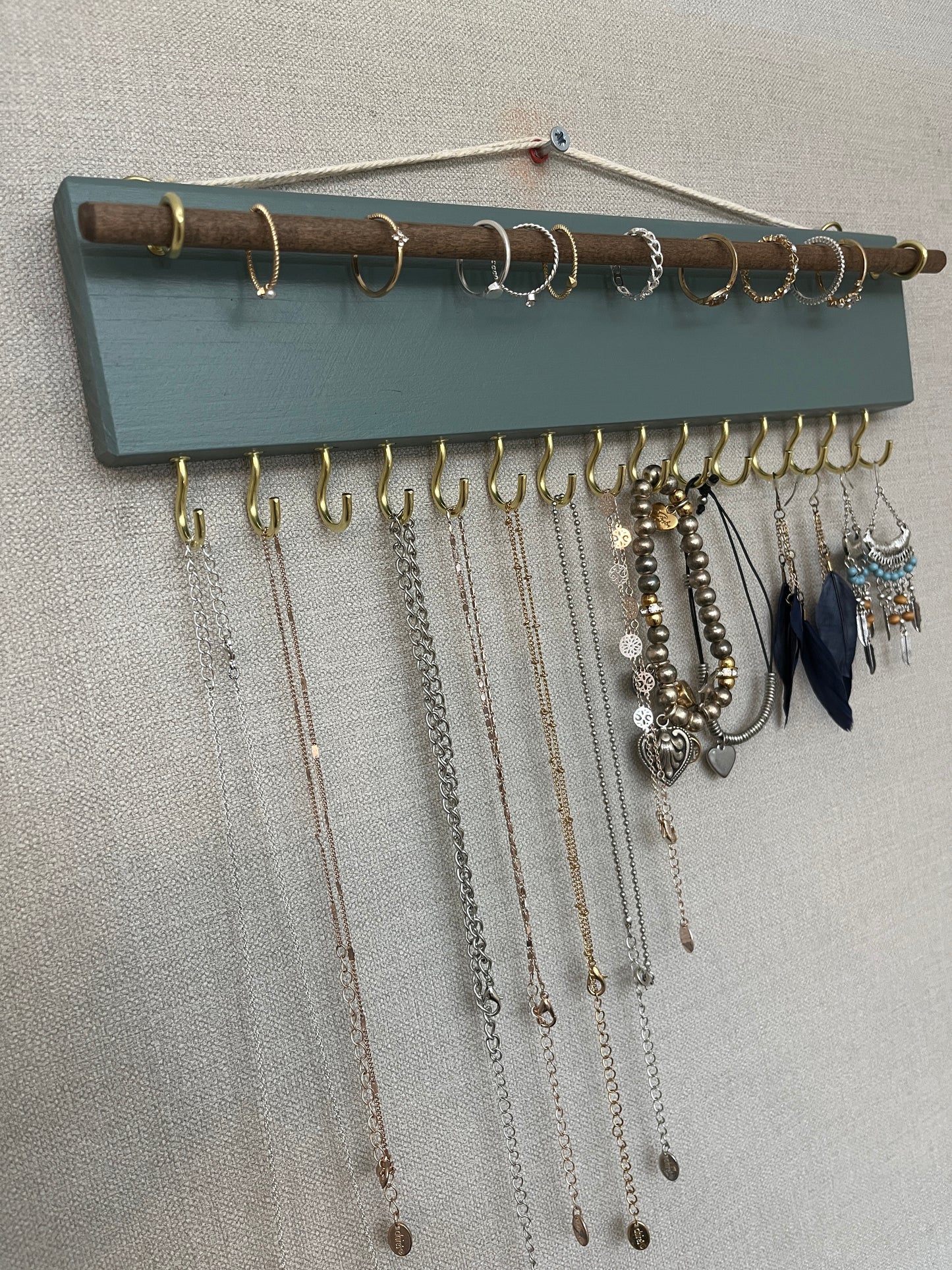 Painted Boho Jewellery Holder and Organiser