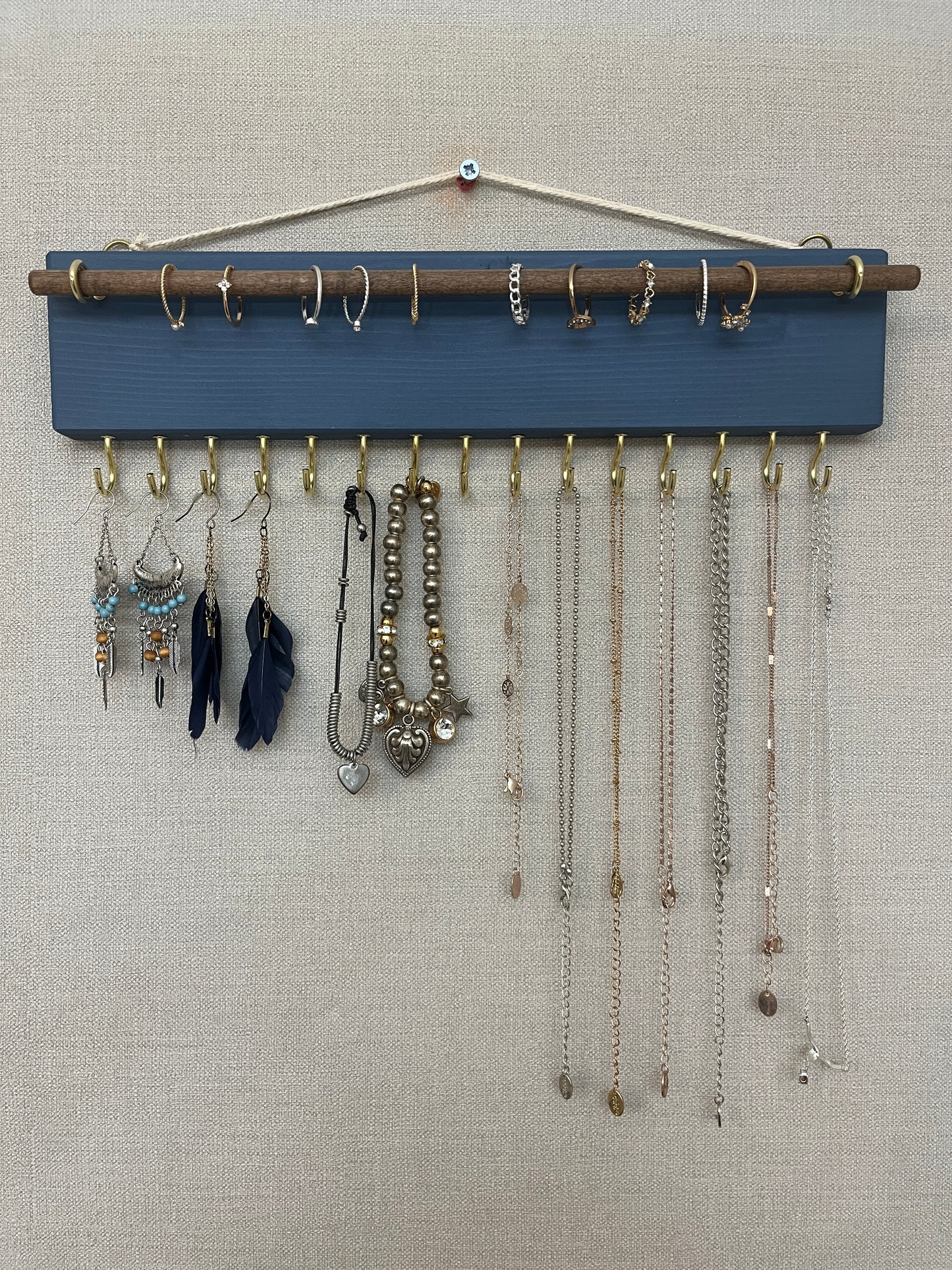 Painted Boho Jewellery Holder and Organiser