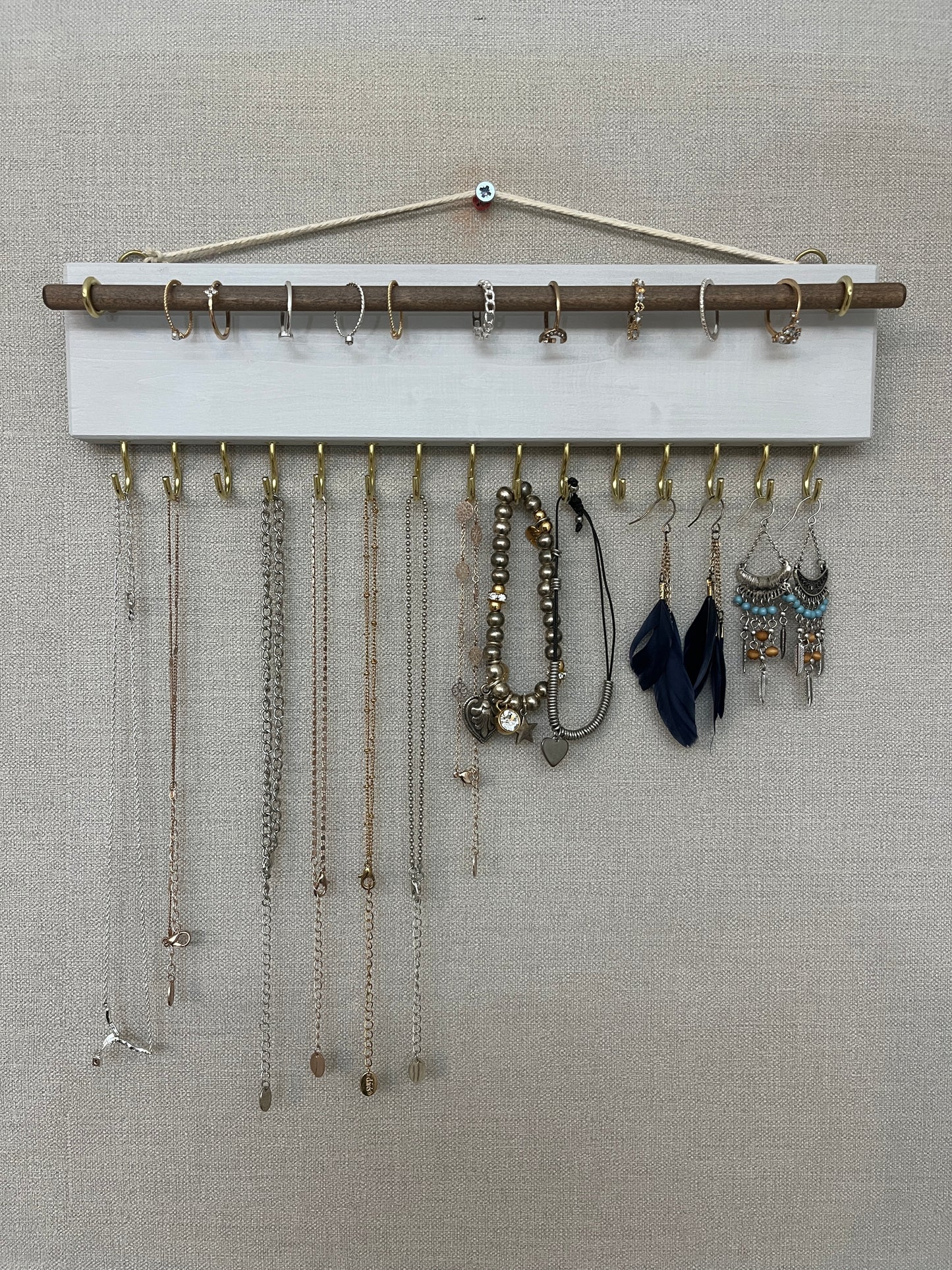 Painted Boho Jewellery Holder and Organiser