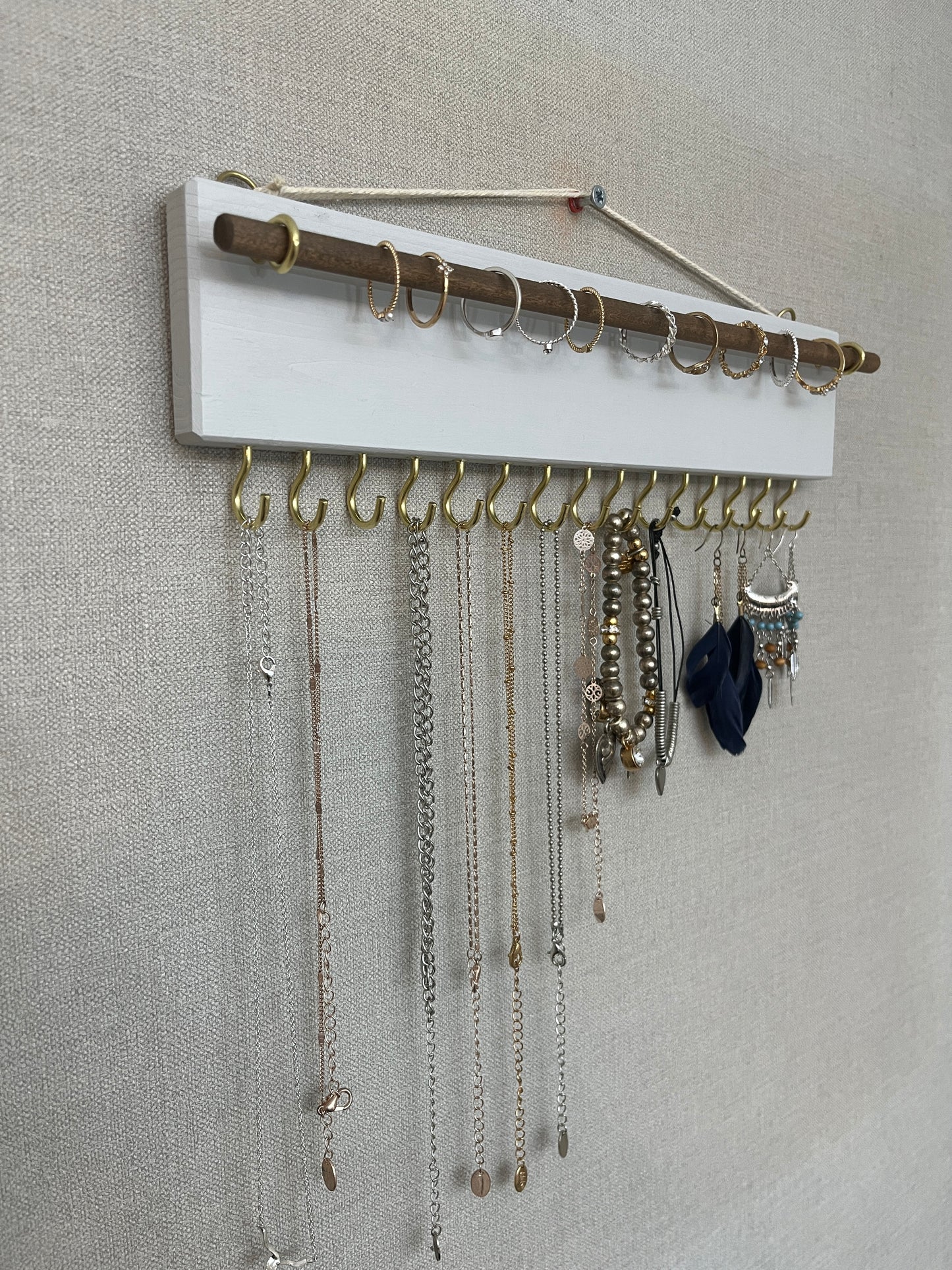 Painted Boho Jewellery Holder and Organiser