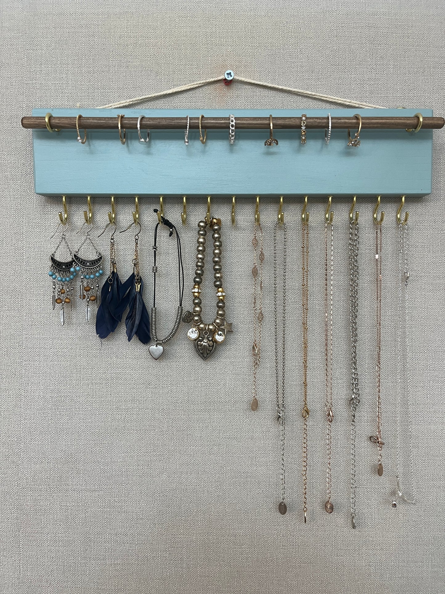 Painted Boho Jewellery Holder and Organiser