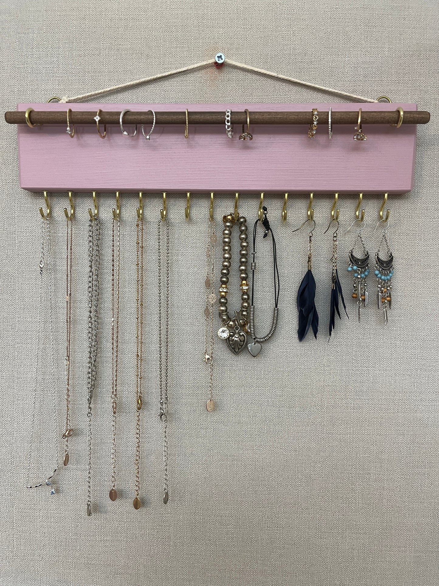 Painted Boho Jewellery Holder and Organiser