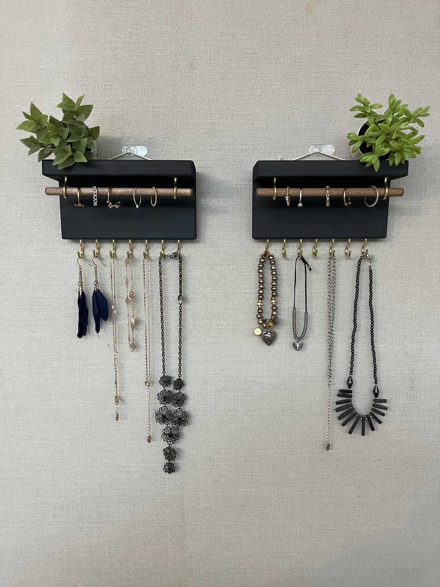 Painted Mini Jewellery Shelves | Wall Mounted Jewellery Organisers