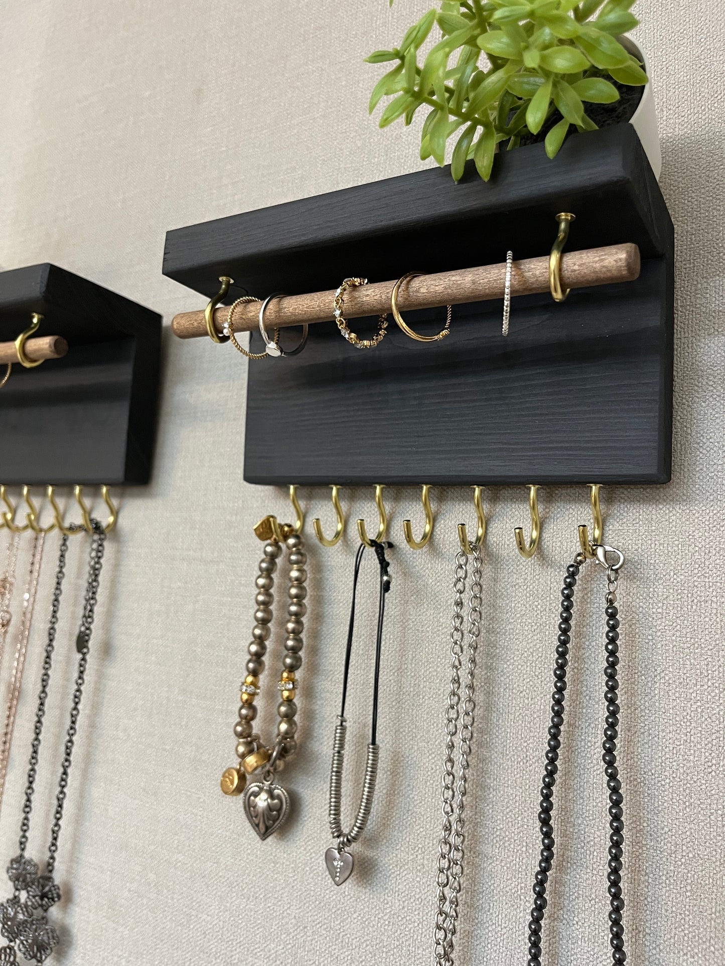 Painted Mini Jewellery Shelves | Wall Mounted Jewellery Organisers