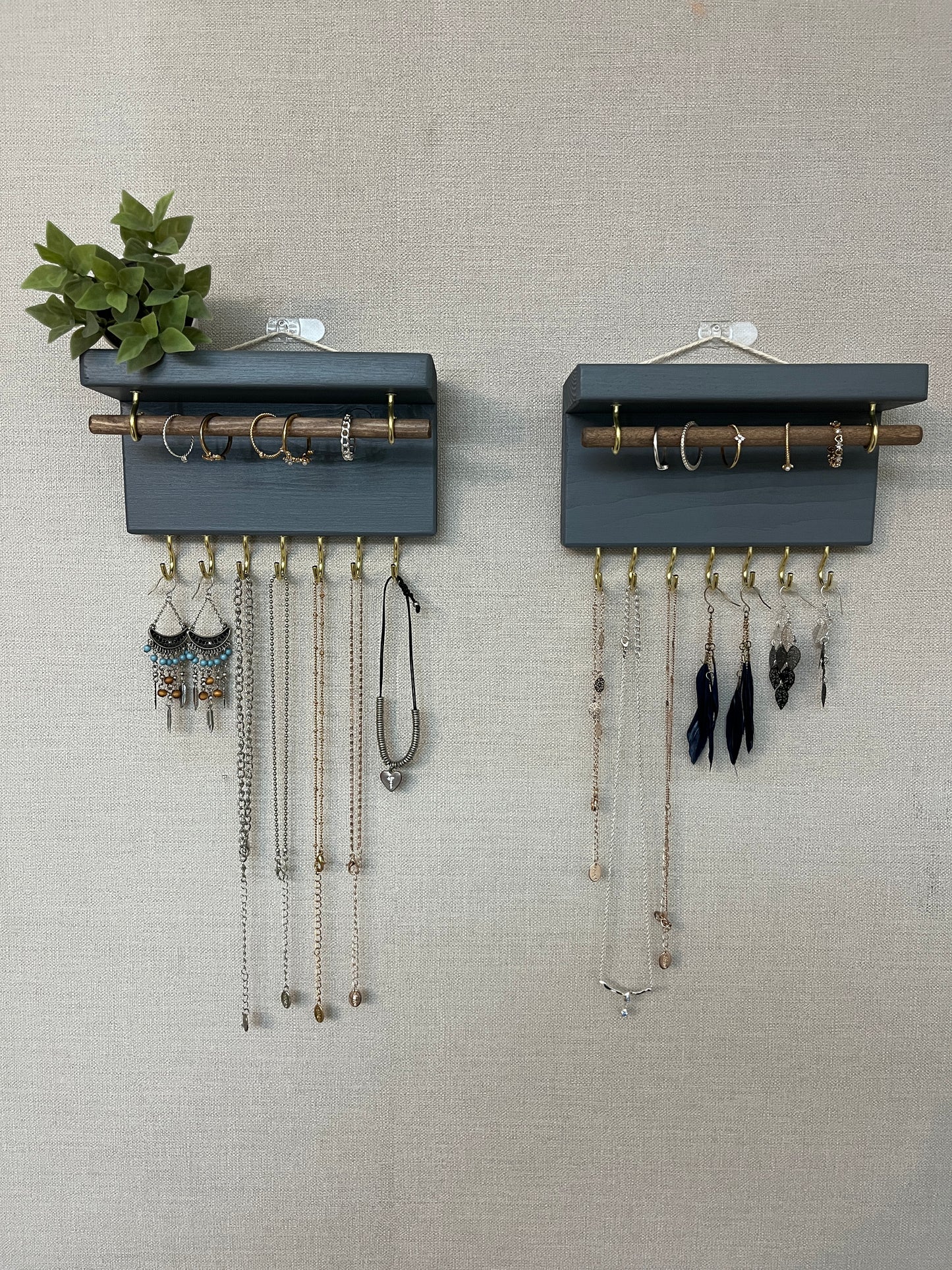 Painted Mini Jewellery Shelves | Wall Mounted Jewellery Organisers