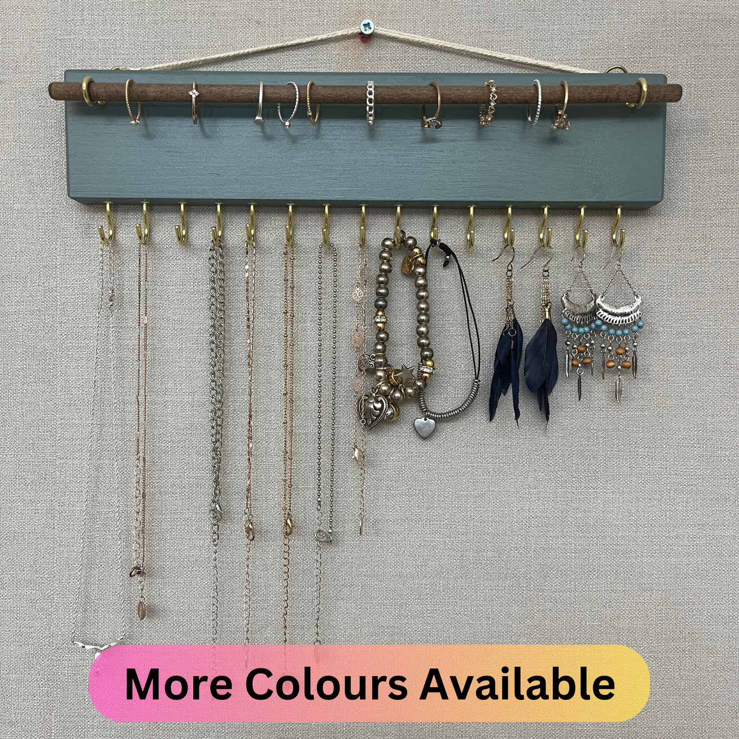 Painted Boho Jewellery Holder and Organiser