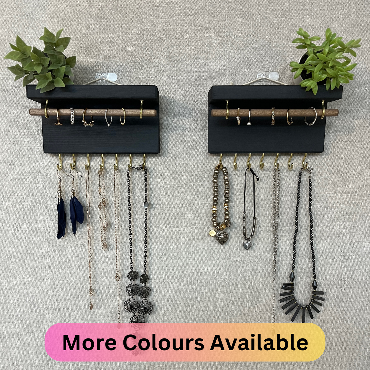 Painted Mini Jewellery Shelves | Wall Mounted Jewellery Organisers