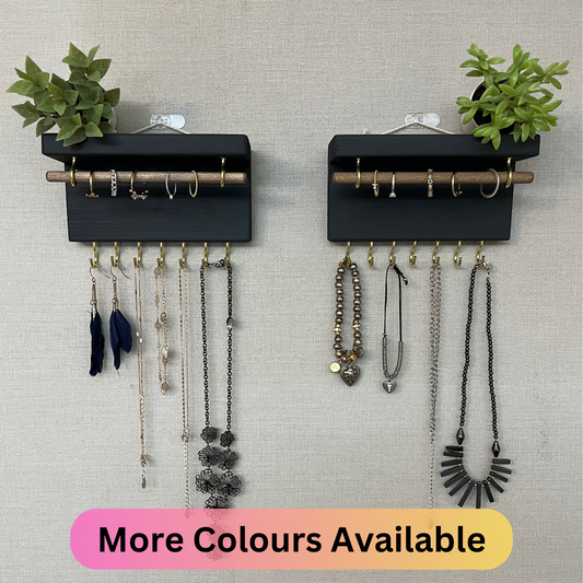 Painted Mini Jewellery Shelves | Wall Mounted Jewellery Organisers
