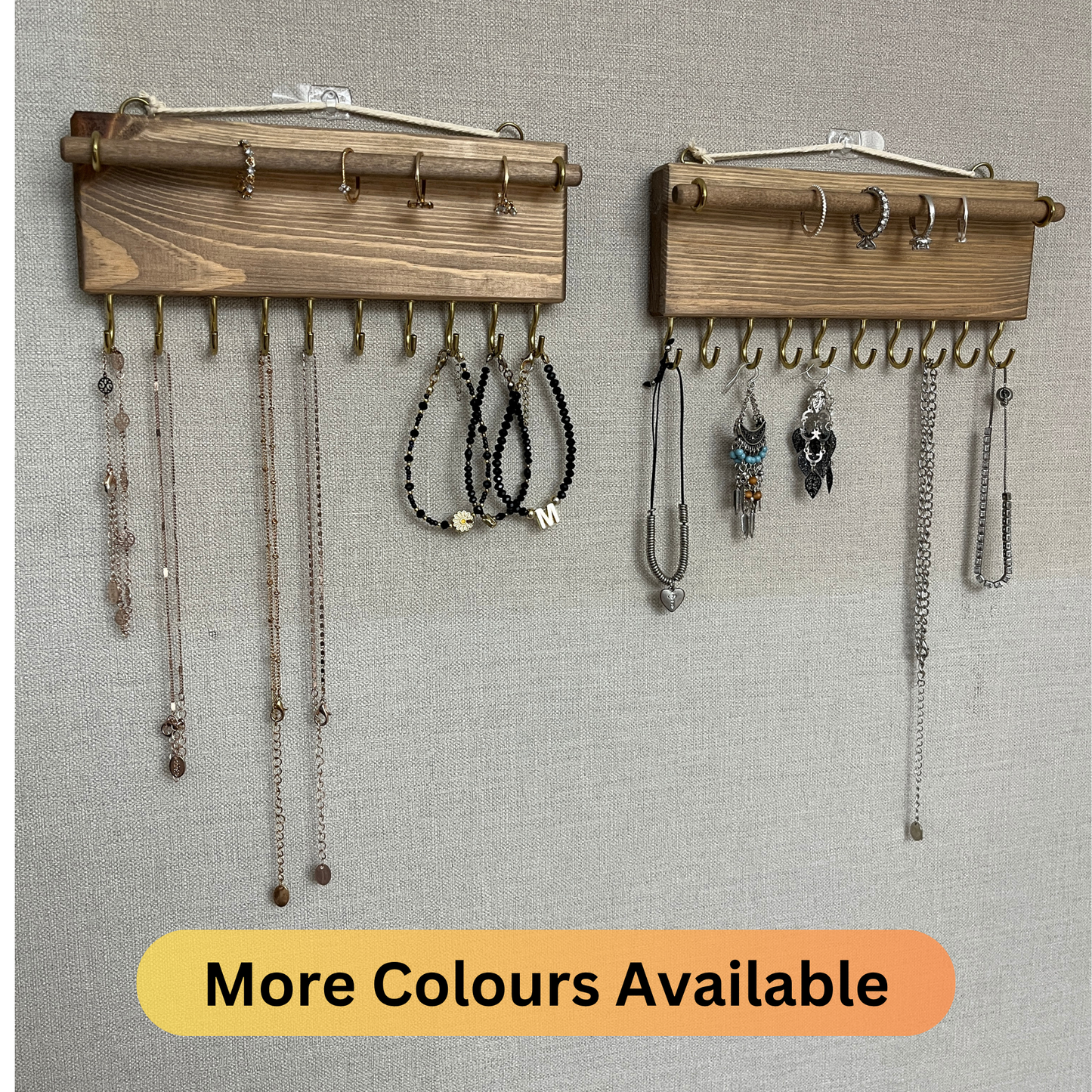 Single or Twin Mini Jewellery Organisers | Necklace + Earring Holder